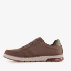 Skechers Evenston - Fanton leren heren sneakers bruin