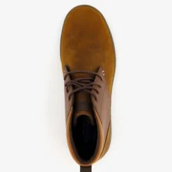 Skechers Evenstone hoge leren heren sneakers bruin Outlet