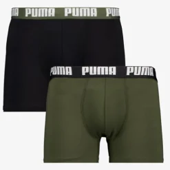 Puma Everyday Basic Boxer 2 pack groen zwart Best