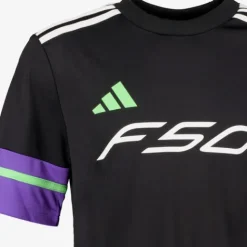 Adidas F50 JSY Y kinder voetbal T-shirt zwart paars Outlet
