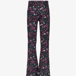 TwoDay Flared meisjes broek zwart met print Clearance