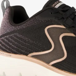 Skechers Flex Appeal 5.0 sneakers zwart glitter Sale