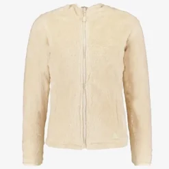 Mountain Peak Fluffy meisjes fleece vest beige
