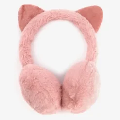 Scapino Fluffy meisjes oorwarmer met oortjes roze Clearance
