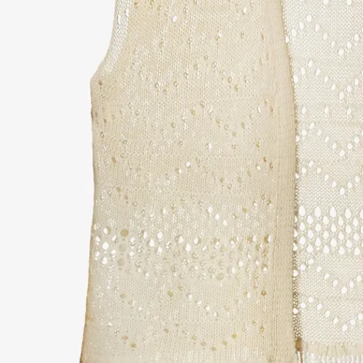 TwoDay Gebreide dames gilet beige Discount