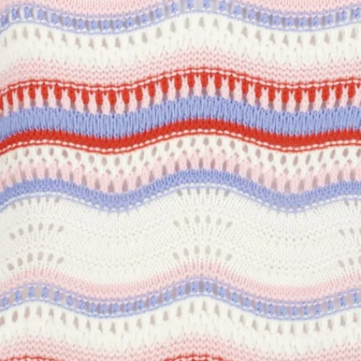 TwoDay Gebreide dames trui gestreept wit Best