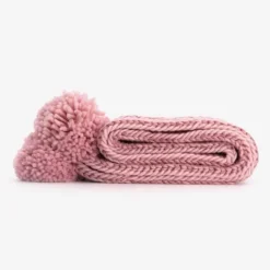 Scapino Gebreide meisjes sjaal met pompons roze Hot