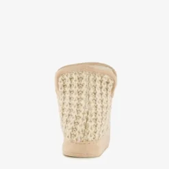 Thu!s Gebreide pantoffels met voering beige Best