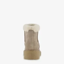 Hush Puppies Gevoerde boots met imitatiebont taupe Sale