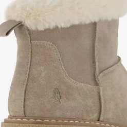 Hush Puppies Gevoerde boots met imitatiebont taupe Sale