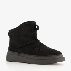 Blue Box Gevoerde dames boots zwart