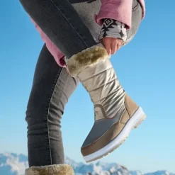 Mountain Peak Gevoerde dames snowboots goud Outlet