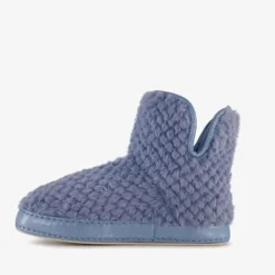 Thu!s Gevoerde dames teddy sloffen blauw