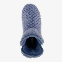 Thu!s Gevoerde dames teddy sloffen blauw