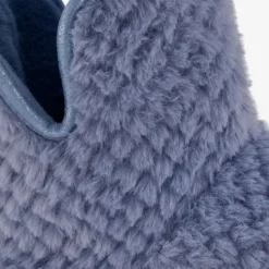 Thu!s Gevoerde dames teddy sloffen blauw