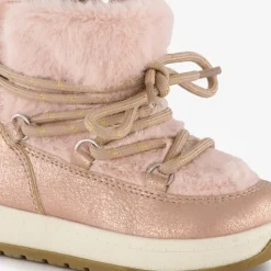 Blue Box Gevoerde enkellaarsjes imitatiebont roze Discount