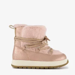 Blue Box Gevoerde enkellaarsjes imitatiebont roze Discount