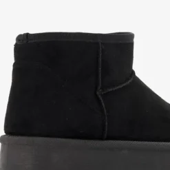 Blue Box Gevoerde enkellaarsjes met platformzool Clearance