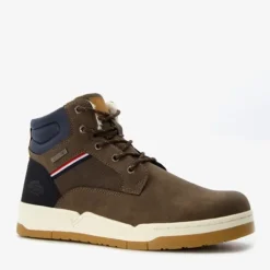 Blue Box Gevoerde heren veterboots bruin Clearance