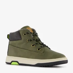 Blue Box Gevoerde hoge jongens sneakers groen Sale