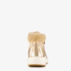 Blue Box Gevoerde hoge meisjes sneakers goud Hot