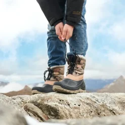 Mountain Peak Gevoerde kinder snowboots bruin Hot