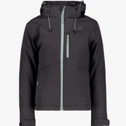 Mountain Peak Gevoerde kinder softshell jas zwart Clearance