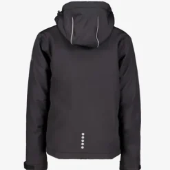 Mountain Peak Gevoerde kinder softshell jas zwart Clearance