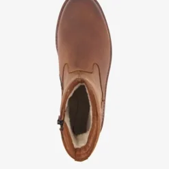 Van Beers Gevoerde leren heren boots bruin Online