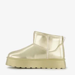 Blue Box Gevoerde meisjes boots metallic goud Best