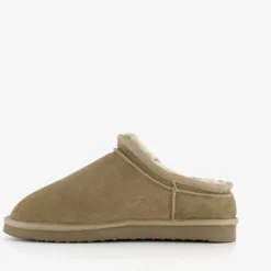 Hush Puppies Gevoerde suede heren pantoffels taupe Online