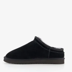 Hush Puppies Gevoerde suede heren pantoffels zwart Online