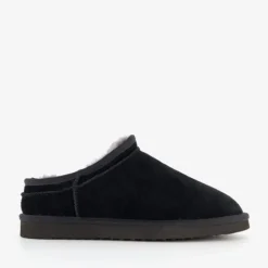 Hush Puppies Gevoerde suede heren pantoffels zwart Online