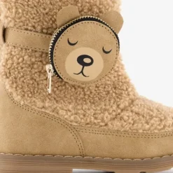 Blue Box Gevoerde teddy enkellaarsjes bruin Clearance