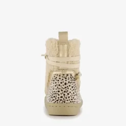 Blue Box Gevoerde teddy enkellaarsjes beige