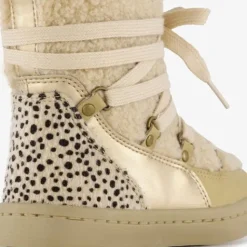 Blue Box Gevoerde teddy enkellaarsjes beige