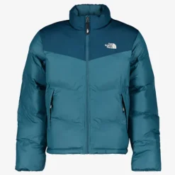 The North Face Gewatteerde heren winterjas blauw New