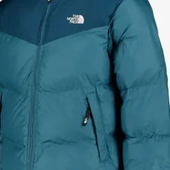 The North Face Gewatteerde heren winterjas blauw New