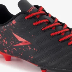Dutchy Glide FG kinder voetbalschoenen zwart rood
