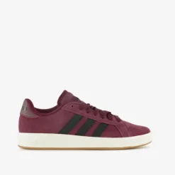 Adidas Grand Court Base 00s suede heren sneakers bordeauxrood Discount