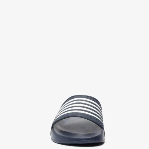 Dutchy Heren badslippers blauw wit Hot