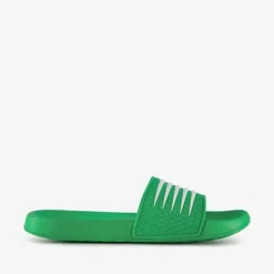 Dutchy Heren badslippers groen wit Sale