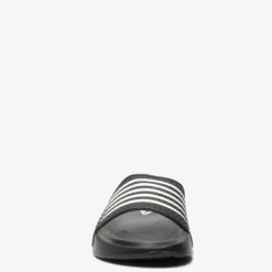 Dutchy Heren badslippers zwart wit