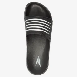 Dutchy Heren badslippers zwart wit