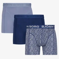 Bjorn Borg Heren boxershort 3 pack blauw Sale