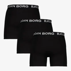 Bjorn Borg Heren boxershorts 3 pack zwart wit Discount