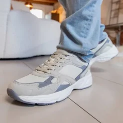 Blue Box Heren dad sneakers beige grijs