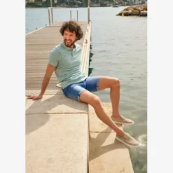 Unsigned Heren denim short medium blauw Clearance