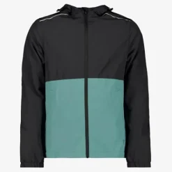 Osaga Heren hardloop jas zwart blauw New