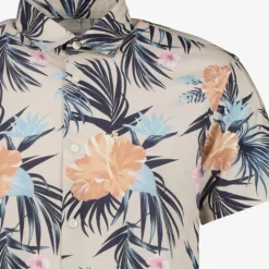 JJ REBEL Heren overhemd met korte mouwen beige Discount